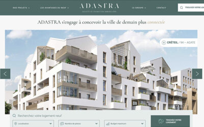 Adastra Promotion — Site internet
